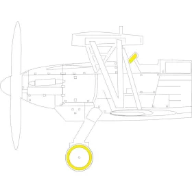   Eduard Accessories Ar 68F 1/48 for RODEN - kabin- és ablakmaszk