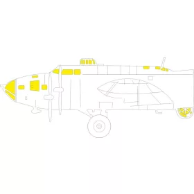   Eduard Accessories B-17F TFace 1/48 for HKM - kétoldalas kabinmaszk (TFace)