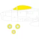 Eduard Accessories Sabre F.4 1/48 for AIRFIX - kabin- és ablakmaszk