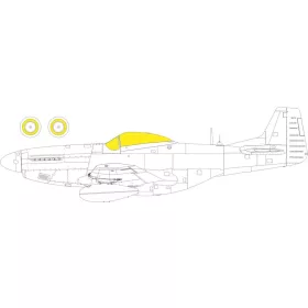   Eduard Accessories P-51K TFace 1/48 for EDUARD - kétoldalas kabinmaszk (TFace)