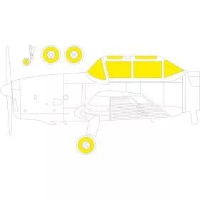   Eduard Accessories Chipmunk T.10 TFace for AIRFIX - kétoldalas kabinmaszk (TFace)