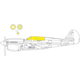 Eduard Accessories P-40N for ACADEMY - kabin- és ablakmaszk