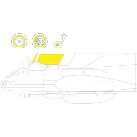   Eduard Accessories Hs 129B TFace for HOBBY 2000/HASEGAWA - kétoldalas kabinmaszk (TFace)