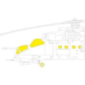   Eduard Accessories Mi-24D for TRUMPETER - kabin- és ablakmaszk