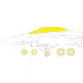 Eduard Accessories EA-18G - kabin- és ablakmaszk