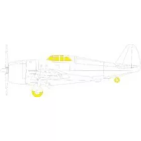   Eduard Accessories P-47D Razorback TFace - kétoldalas kabinmaszk (TFace)
