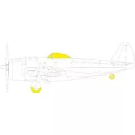   Eduard Accessories P-47D Bubbletop TFace - kétoldalas kabinmaszk (TFace)