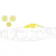 Eduard Accessories P-38J - kabin- és ablakmaszk