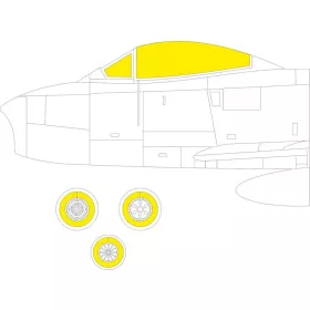 Eduard Accessories F-86F-40 - kabin- és ablakmaszk