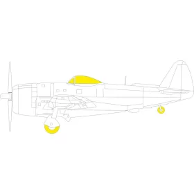  Eduard Accessories P-47N TFace for ACADEMY - kétoldalas kabinmaszk (TFace)