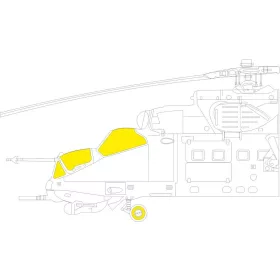 Eduard Accessories Mi-35M for ZVEZDA - kabin- és ablakmaszk