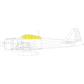   Eduard Accessories A6M3 Zero TFace for EDUARD - kétoldalas kabinmaszk (TFace)
