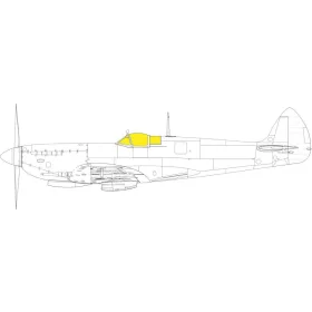   Eduard Accessories Spitfire Mk.VIII TFace 1/48 for EDUARD - kétoldalas kabinmaszk (TFace)