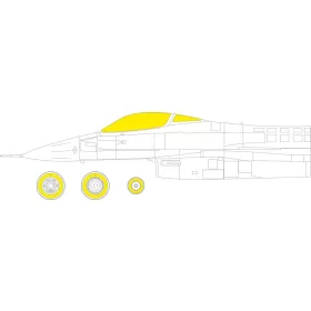   Eduard Accessories F-16A MLU TFace 1/48 KINETIC - kétoldalas kabinmaszk (TFace)