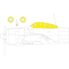  Eduard Accessories A6M2b TFace 1/48 ACADEMY - kétoldalas kabinmaszk (TFace)
