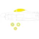 Eduard Accessories F-86D 1/48 REVELL - kabin- és ablakmaszk