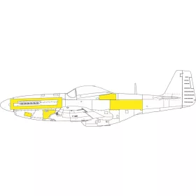   Eduard Accessories P-51D surface panels 1/48 EDUARD - felületi panelek festőmaszkja