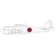 Eduard Accessories A6M2 Model 21 national insignia 1/48 EDUARD - felségjel-festő maszk