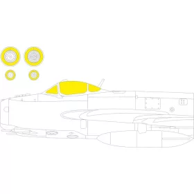   Eduard Accessories MiG-17F 1/48 AMMO - MiG-17F AMMO – kabin- és ablakmaszk
