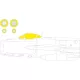 Eduard Accessories MiG-17F 1/48 AMMO - MiG-17F AMMO – kabin- és ablakmaszk