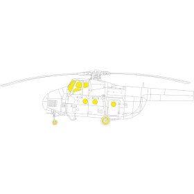   Eduard Accessories Mi-4A 1/48 TRUMPETER - kabin- és ablakmaszk