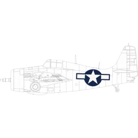   Eduard Accessories FM-2 US national insignia 1/48 EDUARD - felségjel-festő maszk