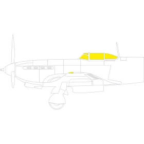   Eduard Accessories Yak-9T 1/48 ZVEZDA - kabin- és ablakmaszk