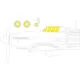 Eduard Accessories Hurricane Mk.IIc TFace 1/48 ARMA HOBBY - kétoldalas kabinmaszk (TFace)