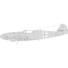  Eduard Accessories Bf 109K national insignia 1/48 EDUARD - felségjel-festő maszk
