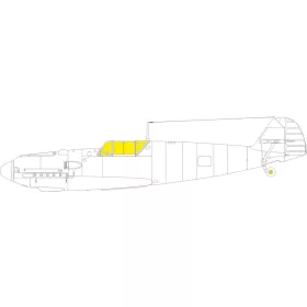   Eduard Accessories Bf 109E-4 TFace 1/48 - kétoldalas kabinmaszk (TFace)