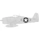 Eduard Accessories F6F-3 US national insignia 1/48 - felségjel-festő maszk