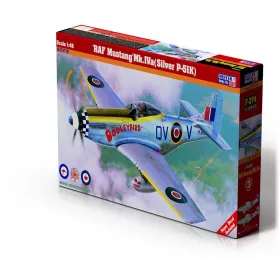 MisterCraft RAF P-51 Mustang Mk Iva Silver P-51 1:48 repülőgép makett – MisterCraft F-274