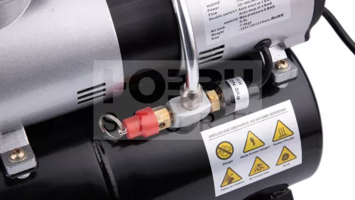 Fengda Airbrush mini compressor with air reservoir- Mini csendes - kéthengeres levegőtartályos (3.5L) airbrush kompresszor FD-196
