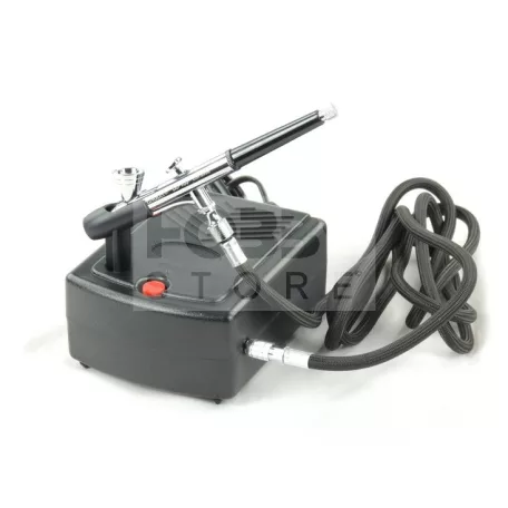 Fengda Mini airbrush kompresszor FD-135 típusú festékszóróval - Portable mini Airbrush compressor with FD-135 airbrush FD-831