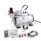 Airbrush készlet egyhengeres mini kompresszoral - Airbrush Set Fengda FD-130 with compressor FD18-2K