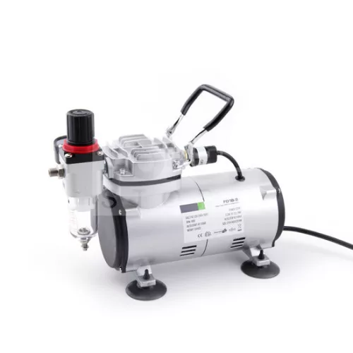 Airbrush készlet egyhengeres mini kompresszoral - Airbrush Set Fengda FD-130 with compressor FD18-2K