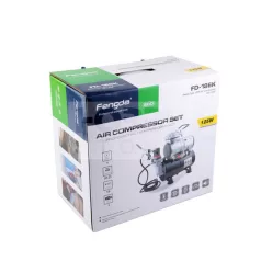   Airbrush készlet egyhengeres mini levegőtartályos kompresszoral - Airbrush Set Fengda FD-130 with compressor FD186K