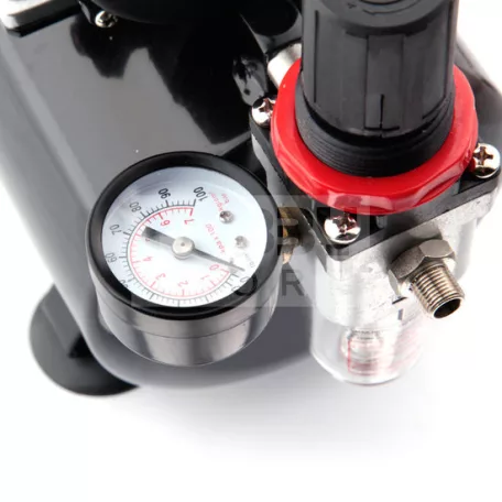 Airbrush készlet egyhengeres mini levegőtartályos kompresszoral - Airbrush Set Fengda FD-130 with compressor FD186K