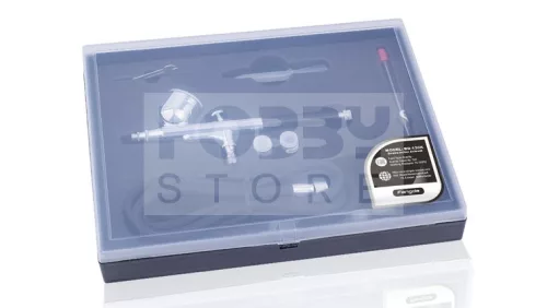 FENGDA FE-130K Szórópisztoly készlet (Airbrush Gun Set) 0.2-0.3-0.5-ös dűznivel-tűvel és légkábellel FE-130K