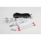 FENGDA FE-183K Szórópisztoly készlet (Airbrush Gun Set) 0.3-0.5-0.8-ös dűznivel-tűvel és légkábellel FE-183K