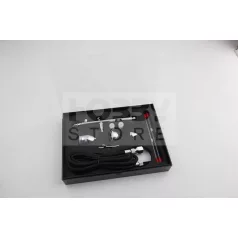  FENGDA FE-183K Szórópisztoly készlet (Airbrush Gun Set) 0.3-0.5-0.8-ös dűznivel-tűvel és légkábellel FE-183K
