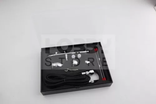 FENGDA FE-183K Szórópisztoly készlet (Airbrush Gun Set) 0.3-0.5-0.8-ös dűznivel-tűvel és légkábellel FE-183K