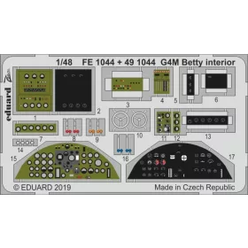   Eduard Accessories G4M Betty interior for Tamiya - G4M Betty belsőtér-részletező készlet