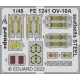 Eduard Accessories OV-10A seatbelts STEEL for ICM - acél fotómaratott biztonsági övek