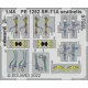 Eduard Accessories SR-71A seatbelts STEEL for REVELL - acél fotómaratott biztonsági övek