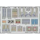 Eduard Accessories F-4E seatbelts STEEL 1/48 MENG - acél fotómaratott biztonsági övek