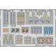 Eduard Accessories F-4G seatbelts STEEL 1/48 MENG - acél fotómaratott biztonsági övek