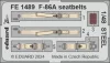 Eduard Accessories F-86A seatbelts STEEL  CLEAR PROP - acél fotómaratott biztonsági övek