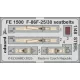 Eduard Accessories F-86F-25/30 seatbelts STEEL  AIRFIX - acél fotómaratott biztonsági övek