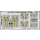 Eduard Accessories F-14D seatbelts STEEL  GREAT WALL HOBBY - acél fotómaratott biztonsági övek